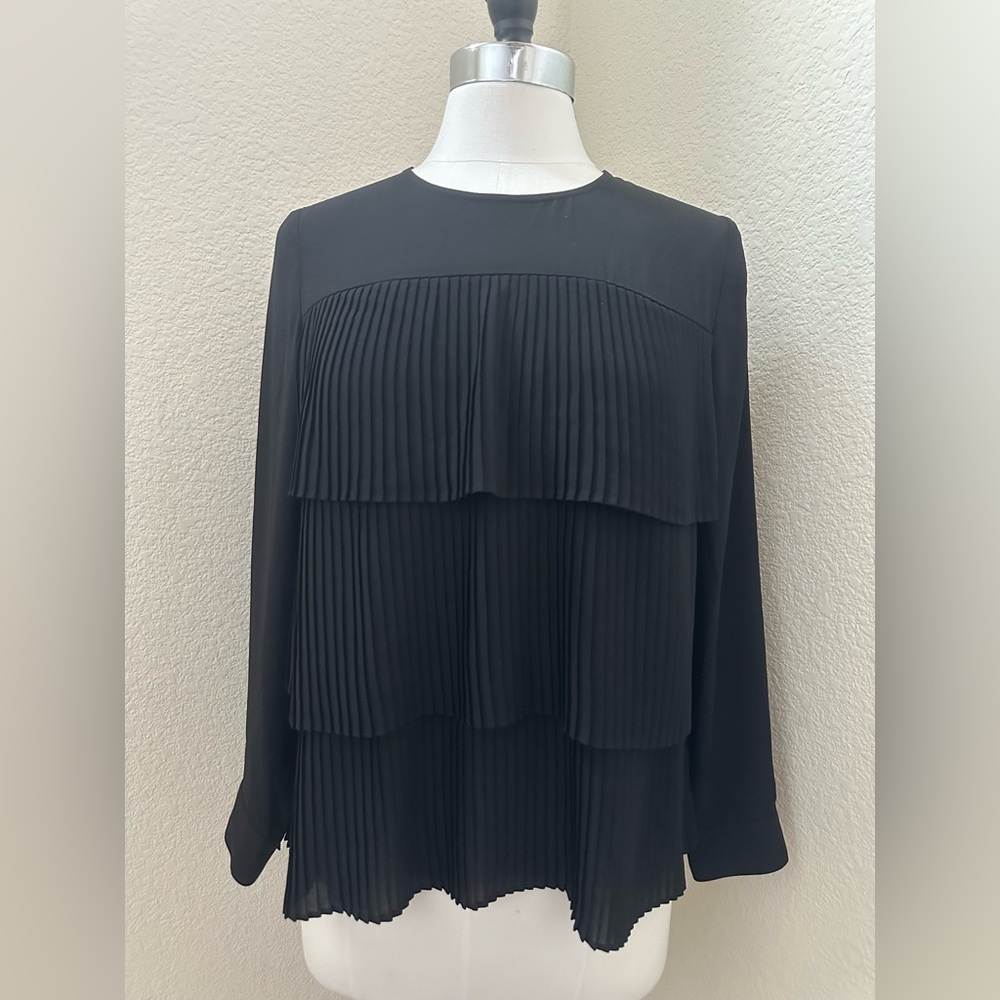 J.Jill Pleated Tiered Blouse - Size SP